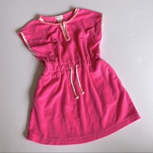 Crewcuts terry pom-pom dress